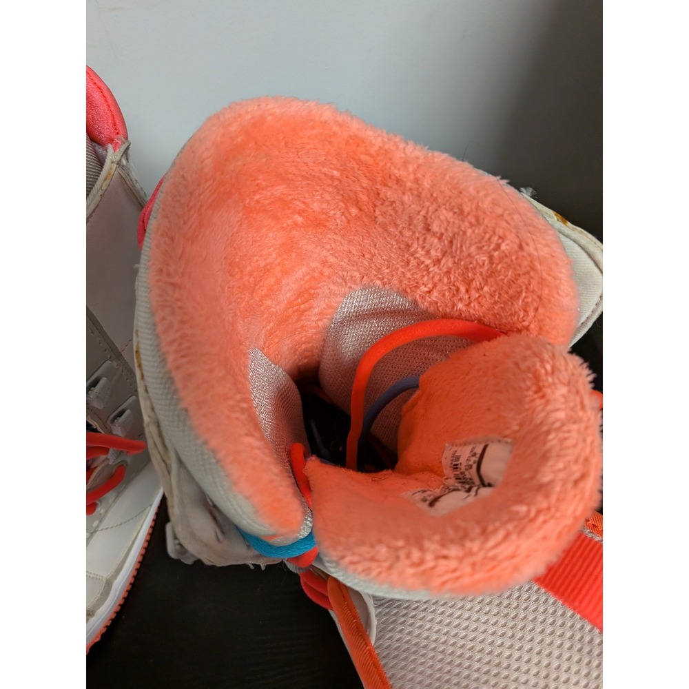 Nike Zoom BAXA Snowboard Boots Womens 6.5 White Coral Blue 407717-100 - Picture 11 of 15